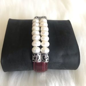 HONORA Pearl Leather Bracelet